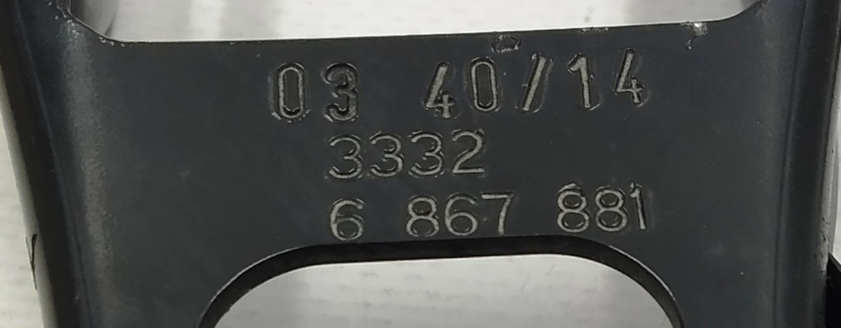Left rear upper longitudinal arm assembly with screw nut and ABS sensor clips BMW i3 33306867881