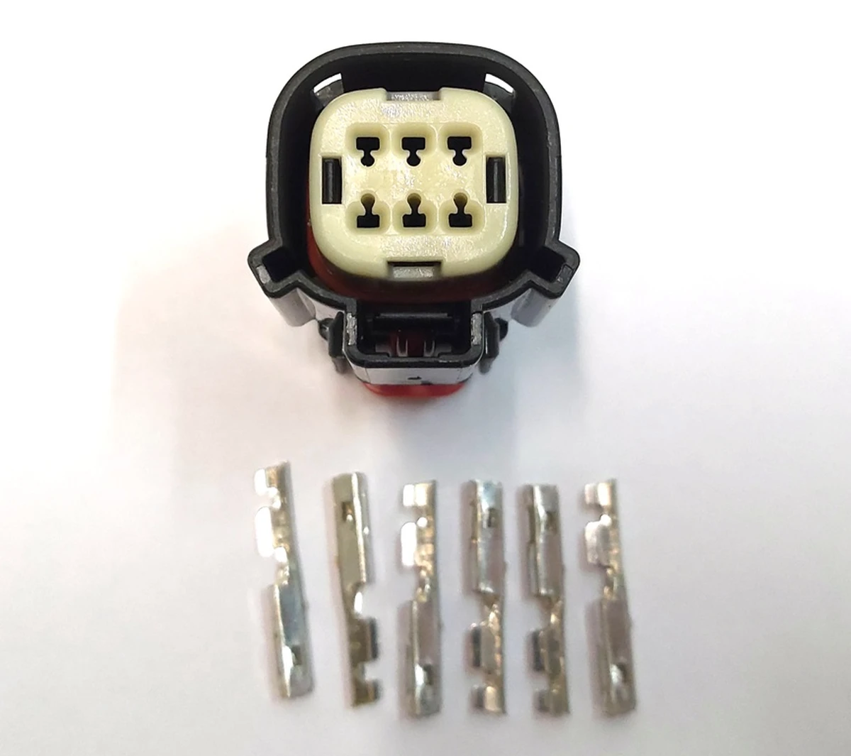 Connector (plug) for fog lights and rear outer lights x261/6pin Tesla Model S, Model S REST 1004420 1004421