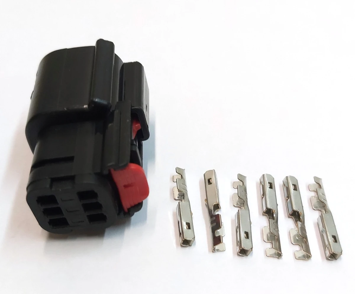 Connector (plug) for fog lights and rear outer lights x261/6pin Tesla Model S, Model S REST 1004420 1004421
