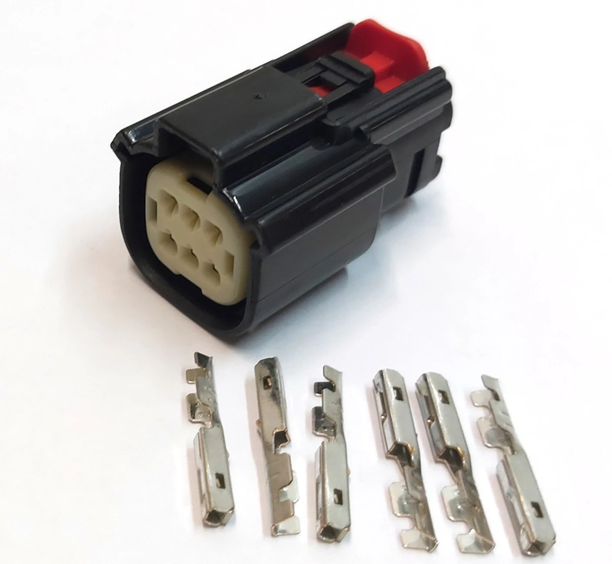 Connector (plug) for fog lights and rear outer lights x261/6pin Tesla Model S, Model S REST 1004420 1004421