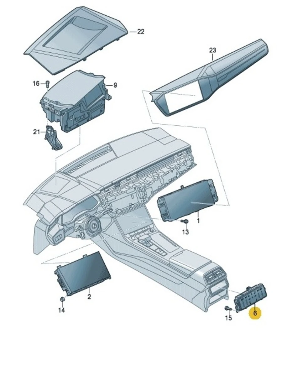 Панель керування та індикації кліматичною установкою Climatronic Audi A7 4K0919158B
