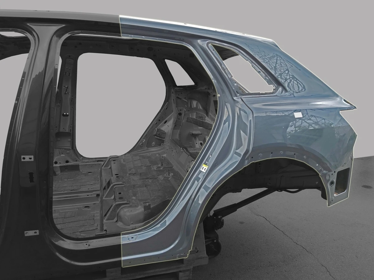 Кузов отрезная часть стойки C/D задняя левая Audi E-tron 4KE809837