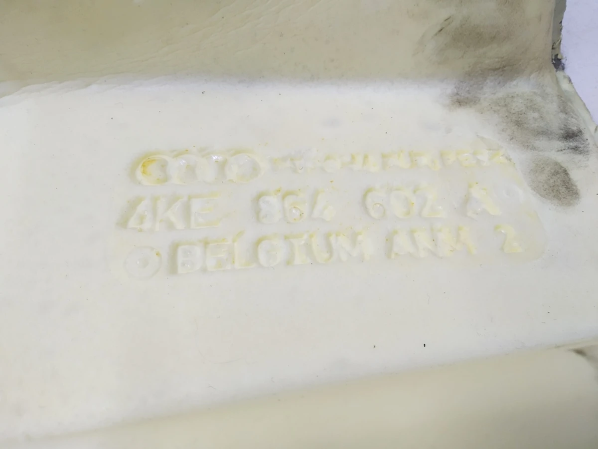 Noise damper for spare wheel well front Audi E-tron 4KE864602A