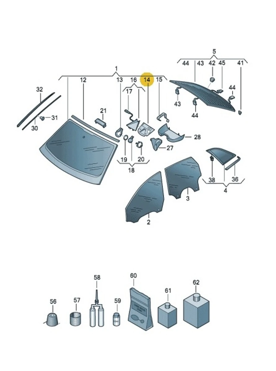 Пластина крепления камеры передней вспомогательных систем водителя Audi E-tron 4KE868033