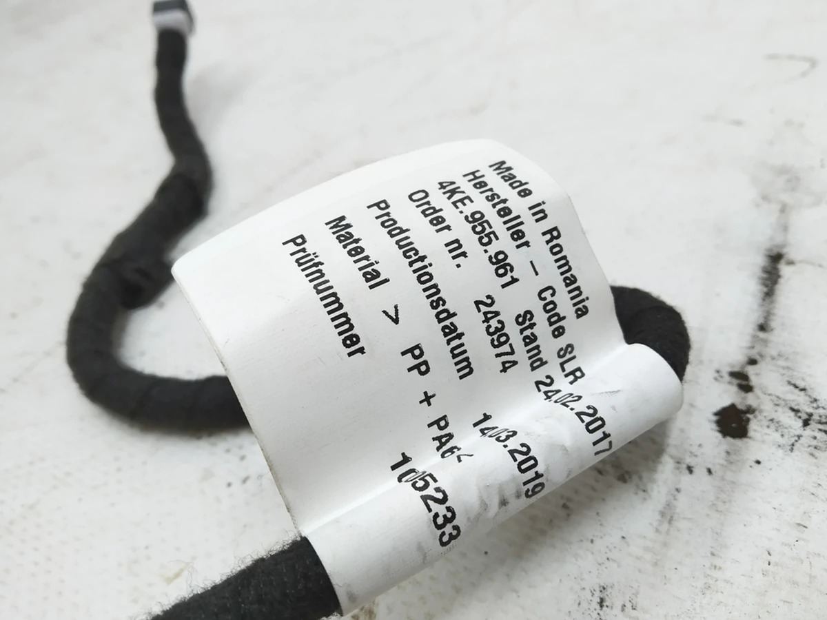 Трубка стеклоомывателя крышки багажника Audi E-tron 4KE955961