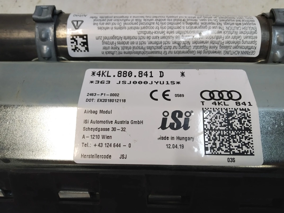 Airbag knee with damage Audi E-tron 4KL880841D