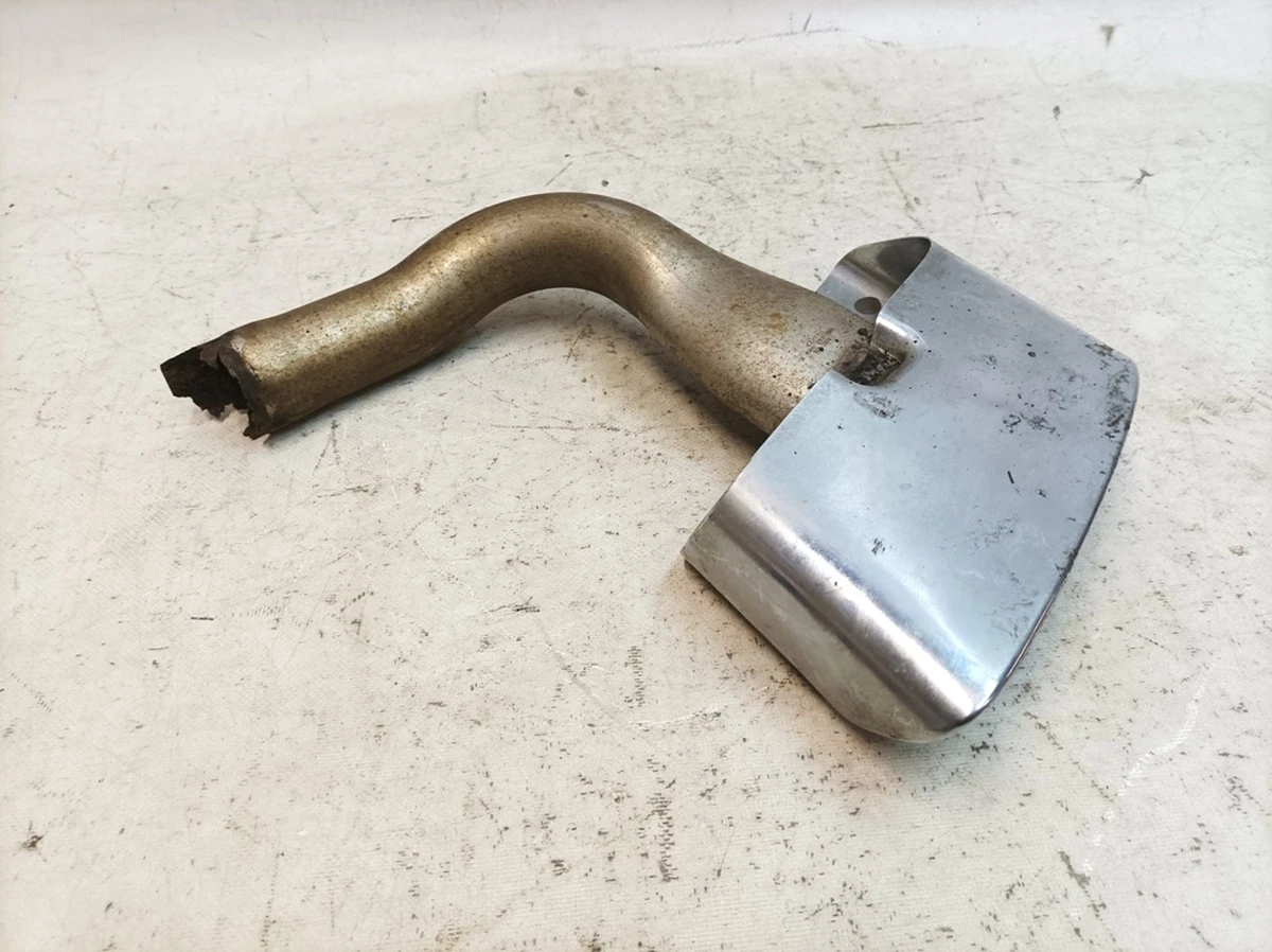 Trim muffler pipe tip right with damage Audi Q7 4M0253682K