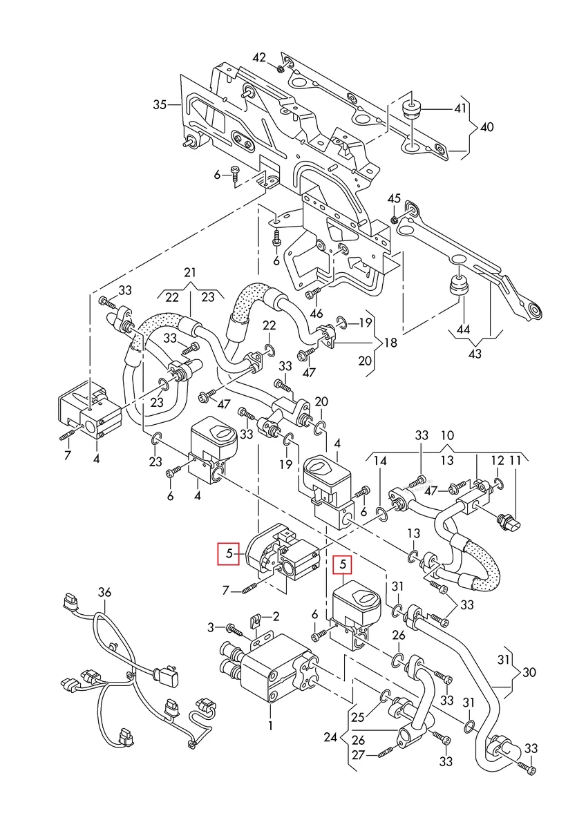 shut-off valve for coolant . D >> - 05.04.2015 Volkswagen E-GOLF 4M0816703