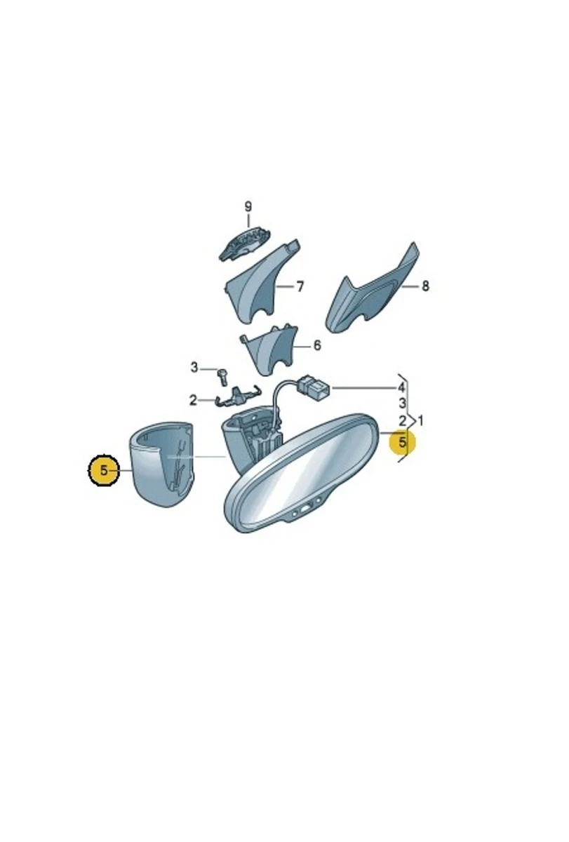 Кришка кріплення дзеркала заднього виду Audi Q7 4M0857511