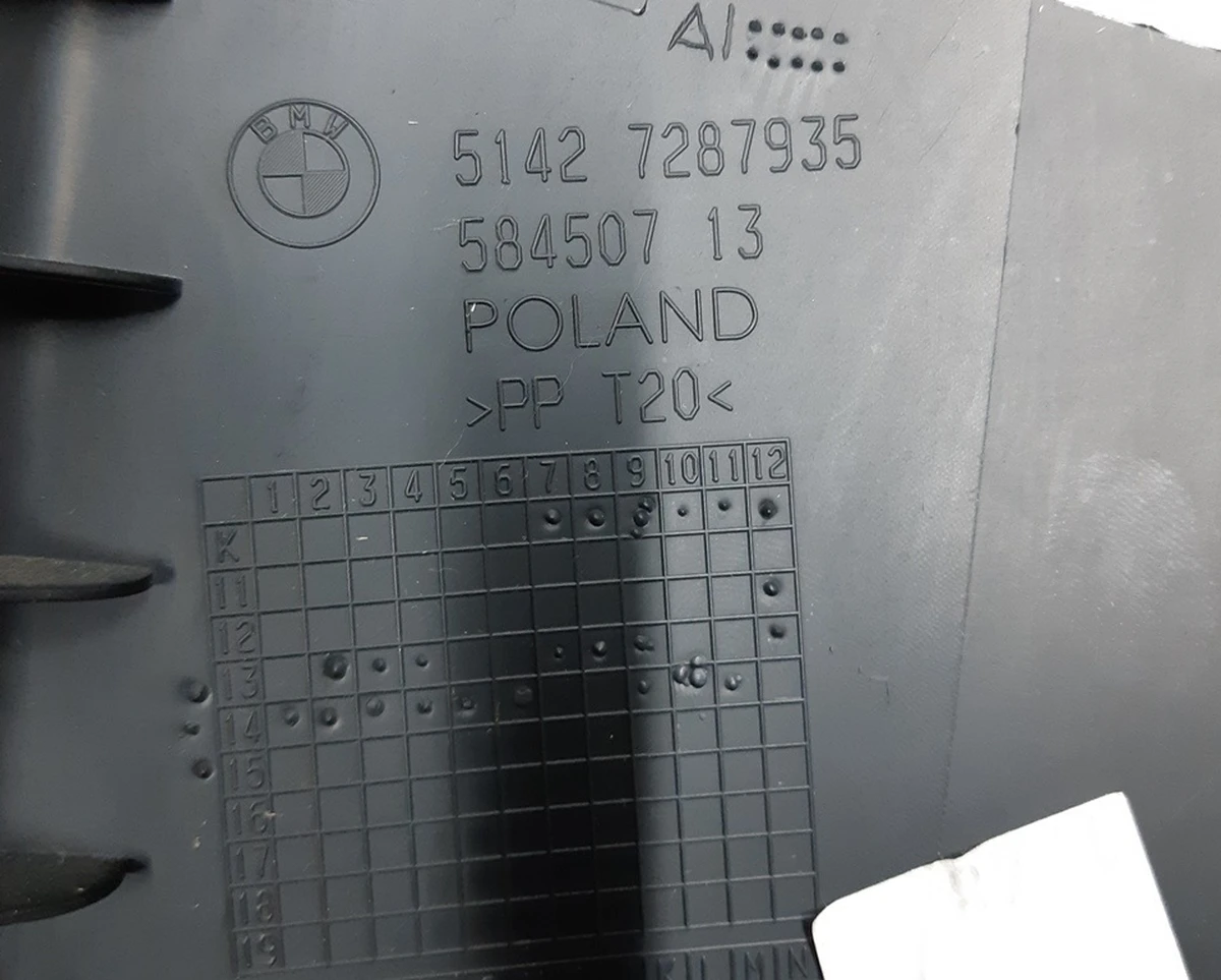 Cover decorative pillars B, upper left without insert BMW I3 51427391329