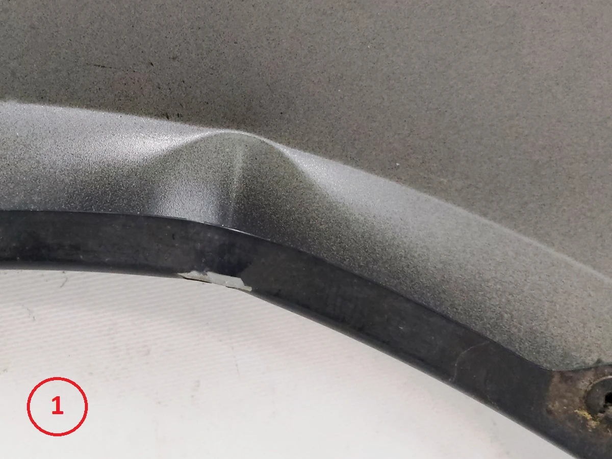 Front left fender with damage VW E-GOLF 5G0821105A