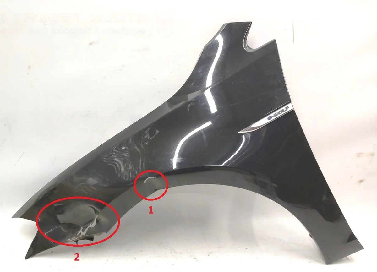 Front left fender with damage VW E-GOLF 5G0821105A