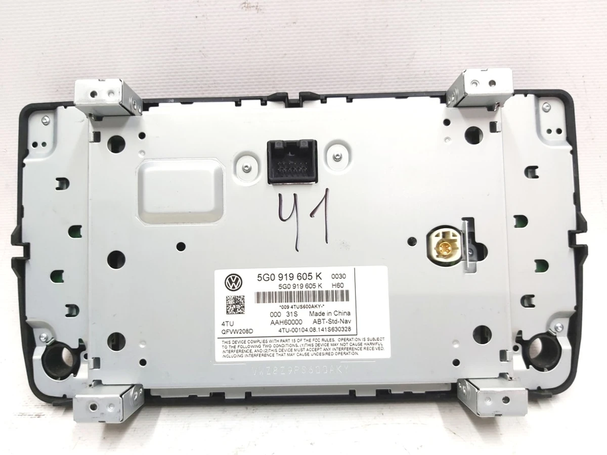 Панель управления и индикации с сенсорным экраном 5,8 дюймов Volkswagen E-GOLF 5G0919605K