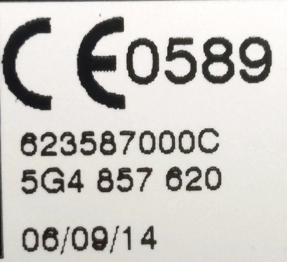 Піропатрон ременя безпеки пасажирський 5G4857620 Volkswagen E-GOLF