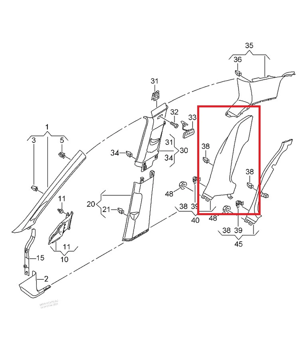  Облицювання колісної арки 5G6867766E Volkswagen E-GOLF