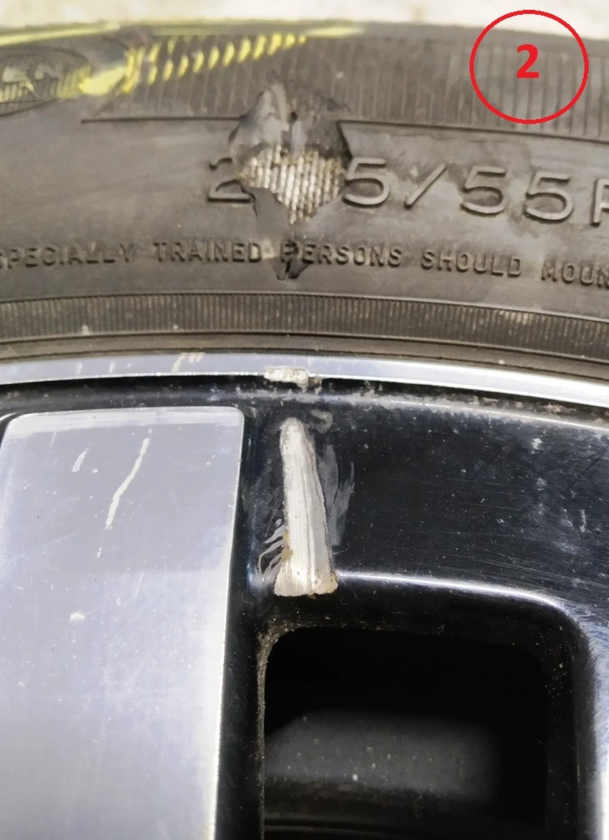 Complete wheel with damage (disc 6.5JX16H2 ET46 tire MICHELIN 205/55 R16 tread 5.52mm) 5GE601025 Volkswagen E-