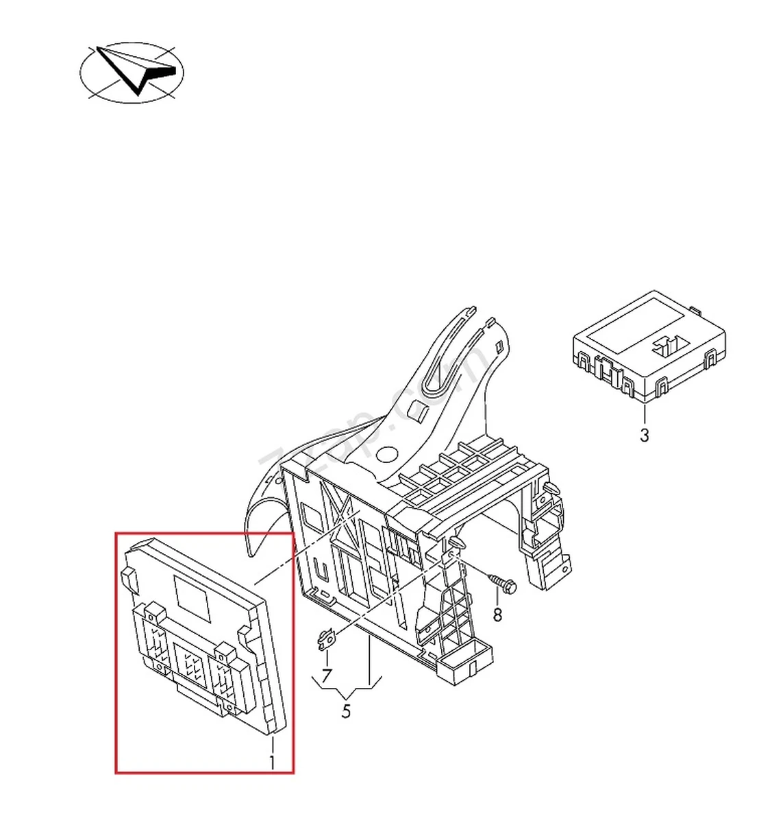 Блок управления бортовой сети Volkswagen E-GOLF 5Q0937085AB