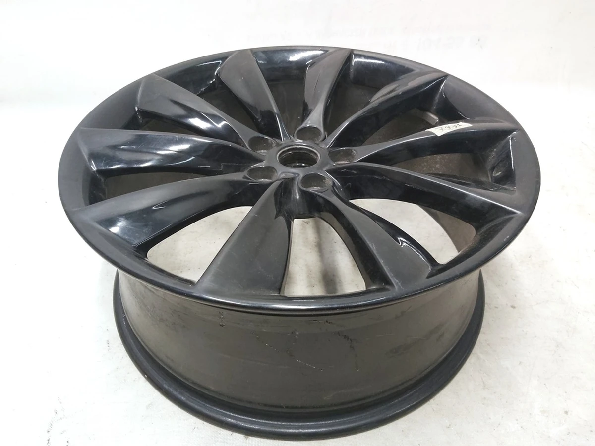 4 WHEEL, 21X8.5 - BLACK TURBINE 21x8.5 J with damage Tesla model S, model S REST 1054042-00-B