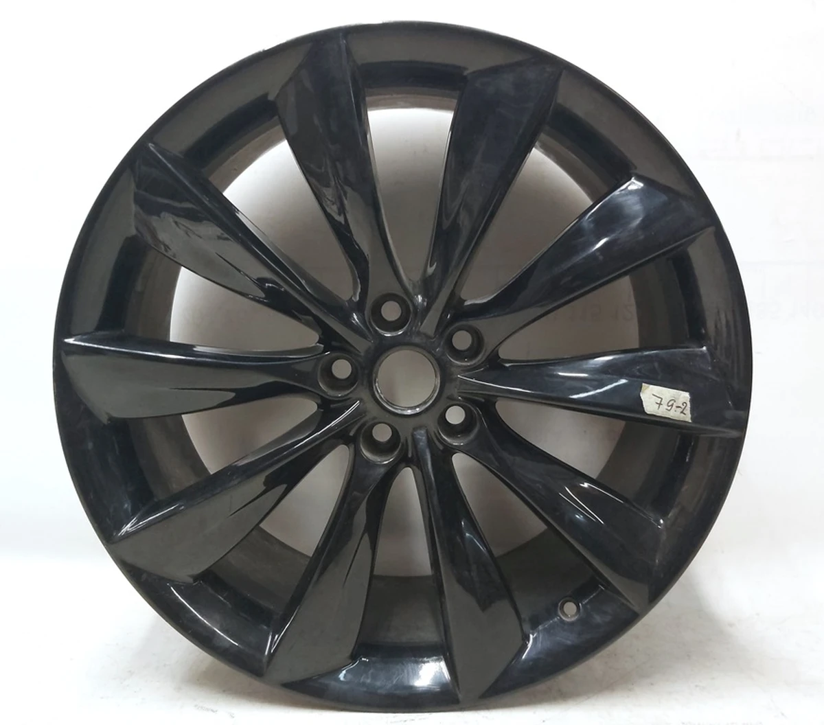 4 WHEEL, 21X8.5 - BLACK TURBINE 21x8.5 J Tesla model S, model S REST 1054042-00-B