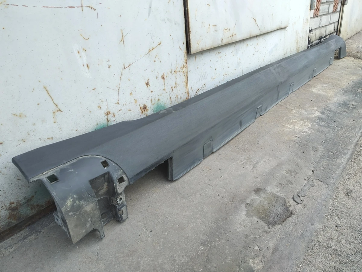 1 Накладка порога правая рокерная панель (структурная) паяная под покраску Tesla model S, model S REST 6005875-00-J