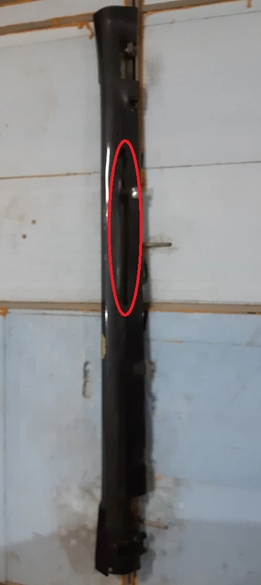 2 Накладка порога права панель рокерна (забарвлений) PMNG з пошкодженням Tesla model S REST 6005875-00-J