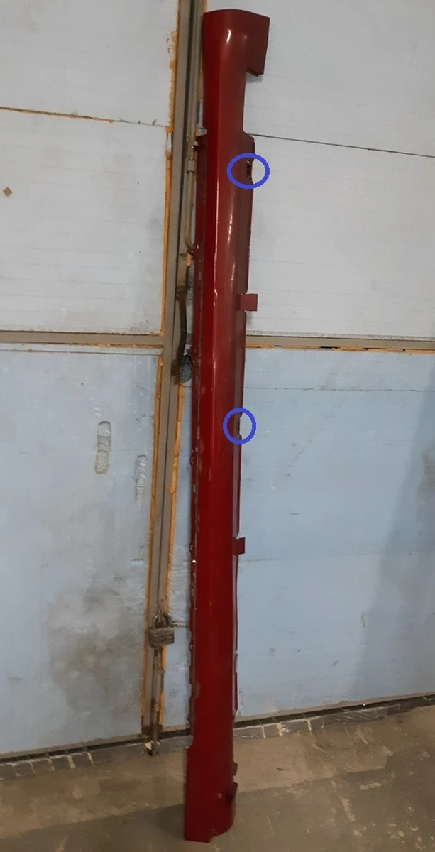 2 Накладка порога права панель рокерна (забарвлений) червона Tesla model S model S REST 6005875-00-J