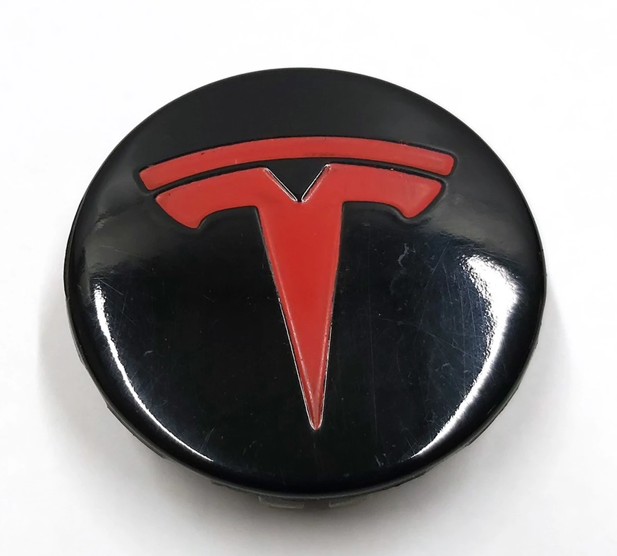 7 WHEEL ORNAMENTATION CENTER CAP Red Black Tesla model S, model S REST, model X, model 3 6005879-00-A