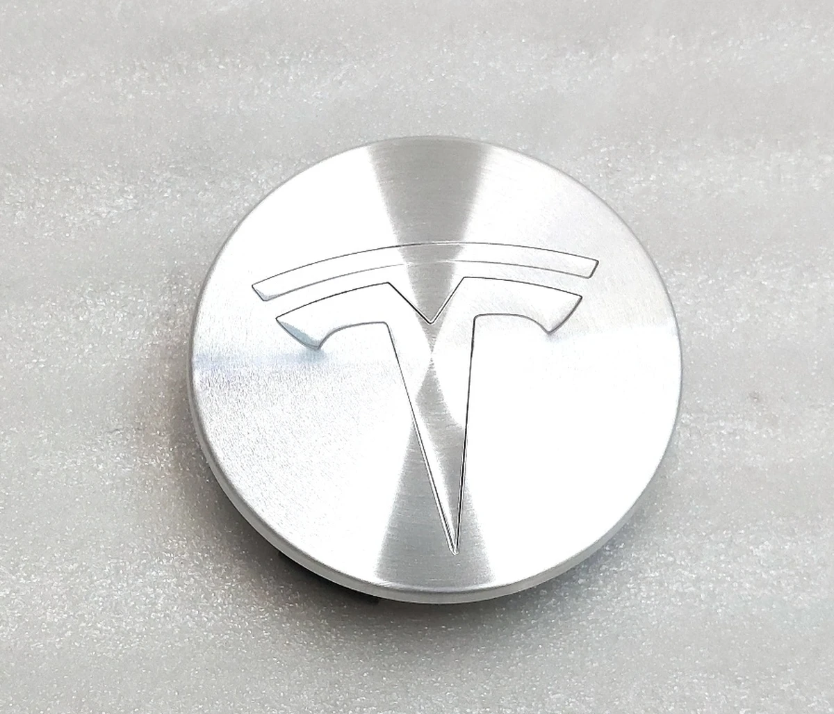 9 Wheel center cap 58mm THREADED SILVER (set of 4 pieces) Tesla all models 6005879