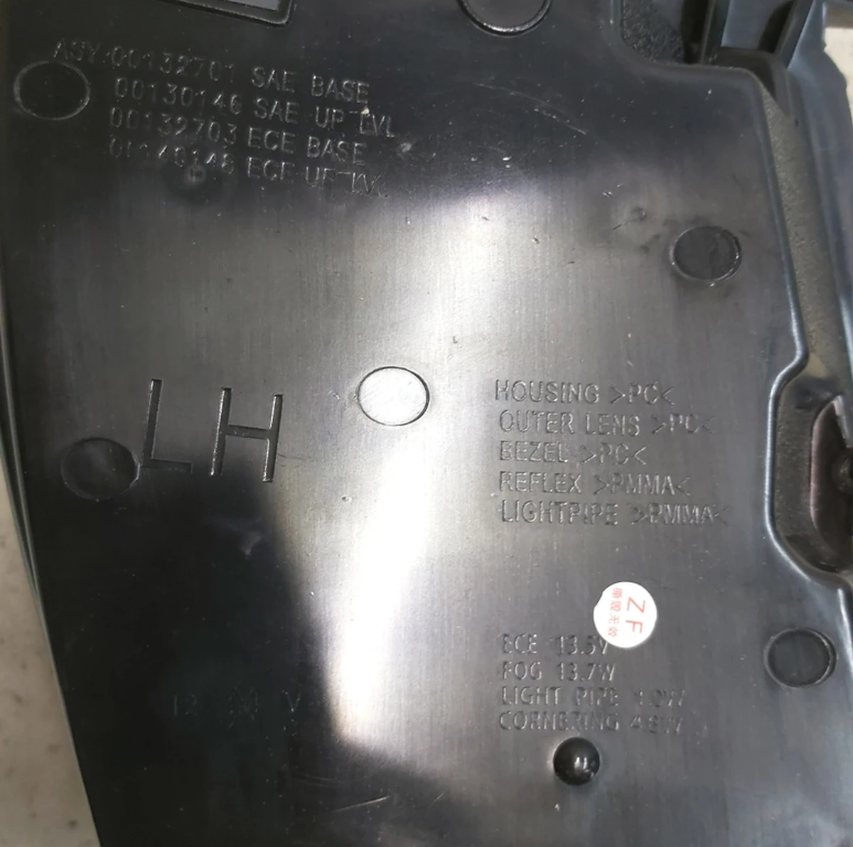 1 FRONT CORNERING LAMP ASSEMBLY - SAE - LEFT Tesla model S, model S REST 6005913-00-I