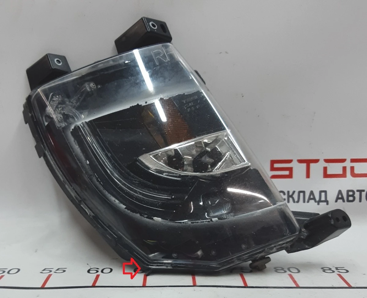 Фара протитуманна права (повна) (USA) із пошкодженням Tesla model S, model S REST 6005914-00-I