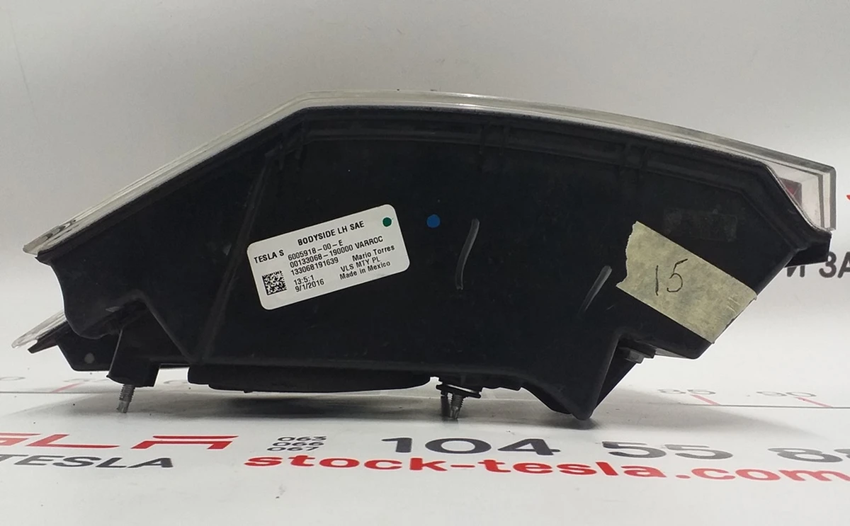 1 Ліхтар лівий зовнішній (USA) неробочий Tesla model S, model S REST 6005918-00-G