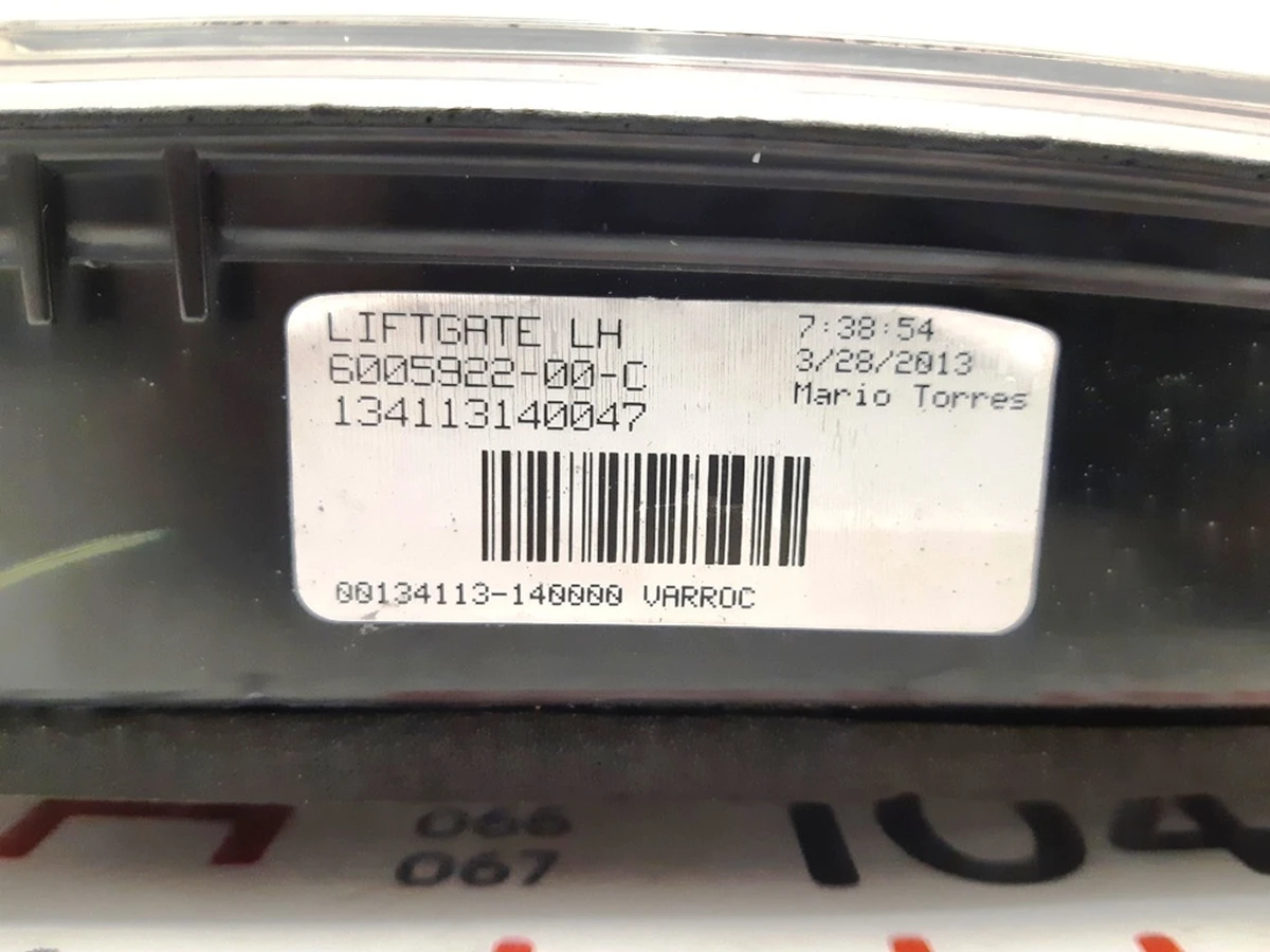 5 Lamp left inner (USA) Tesla model S, model S REST 6005922-00-E