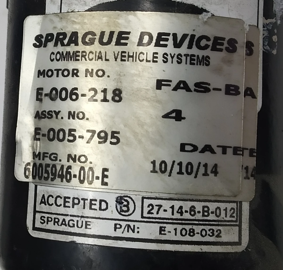 1 Механизм стеклоочистителя (без одного рычага) Tesla model S, model S REST 6005946-00-G