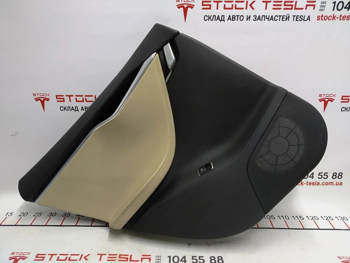 2 Rear left door card assembly PUR/PUR BLACK/TAN PREMIUM Tesla model S, model S REST 6006133-12-L