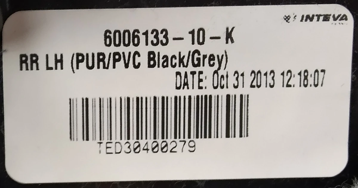 2 Карта дверей задньої лівої у зборі PUR/PVC BLACK/GREY (з пошкодженням) Tesla model S, model S REST 6006133-13-L