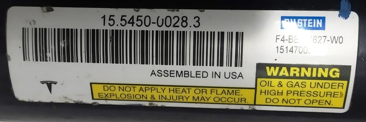 1 Модуль пневмо задній лівий (пневмобалон пропускає) Tesla model S 6006352-06-C