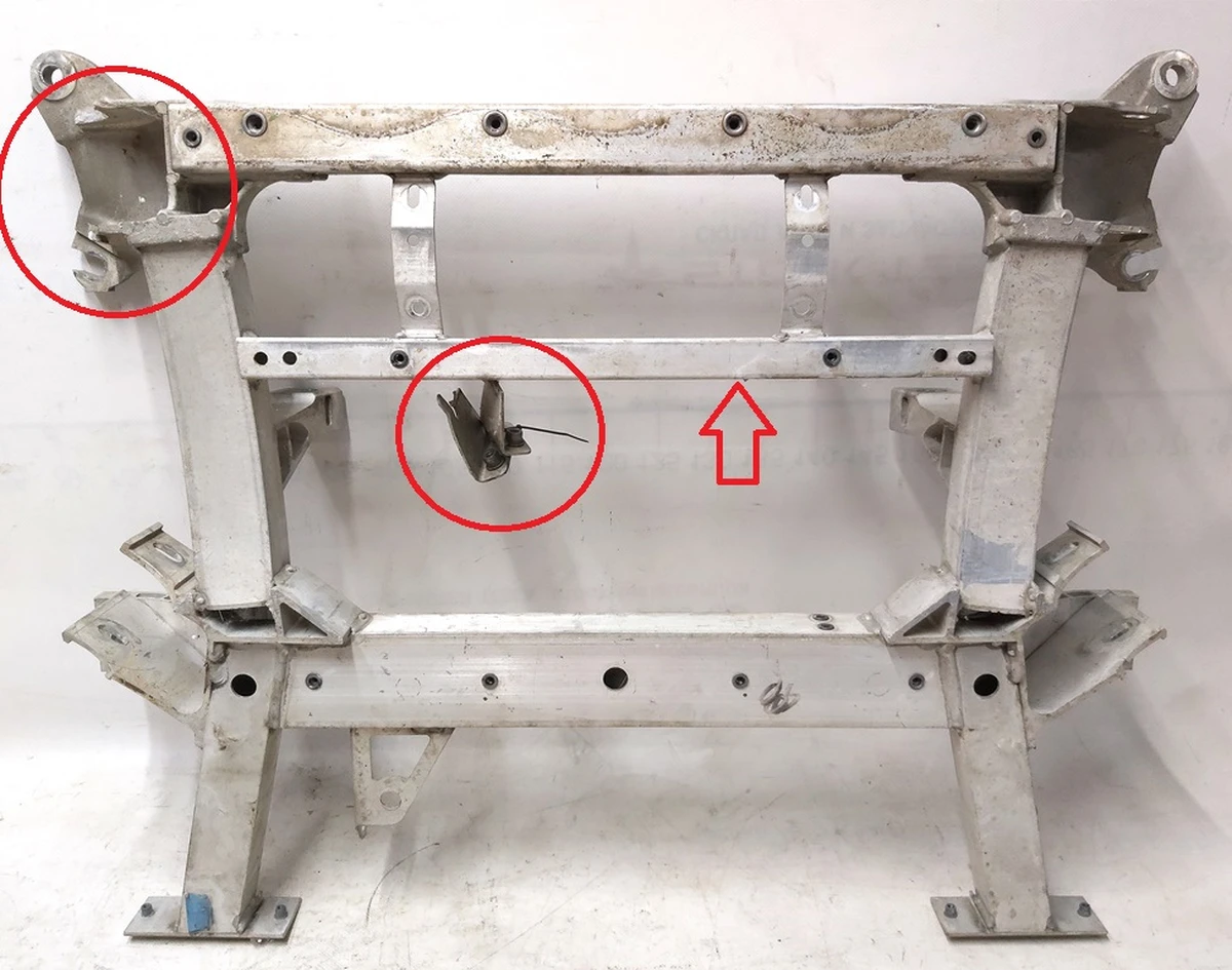 1 Подрамник передний RWD с повреждением Tesla model S 6006417-00-G