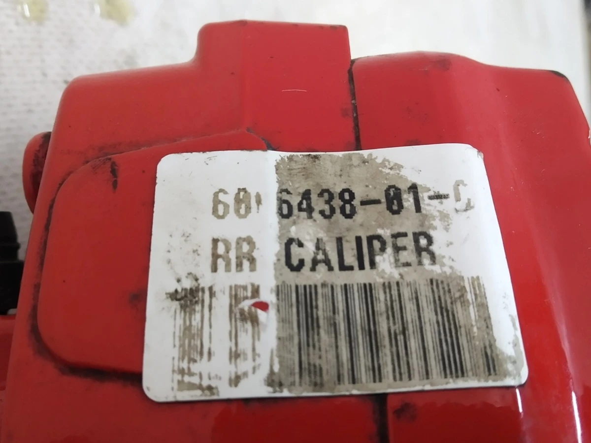 1 Суппорт тормозной задний правый BREMBO PERF (ITALY) красный Tesla Model S, Model S REST, Model X 1078542-01, 1007889-01