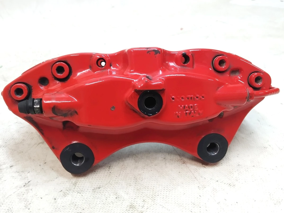 1 Суппорт тормозной задний правый BREMBO PERF (ITALY) красный Tesla Model S, Model S REST, Model X 1078542-01, 1007889-01