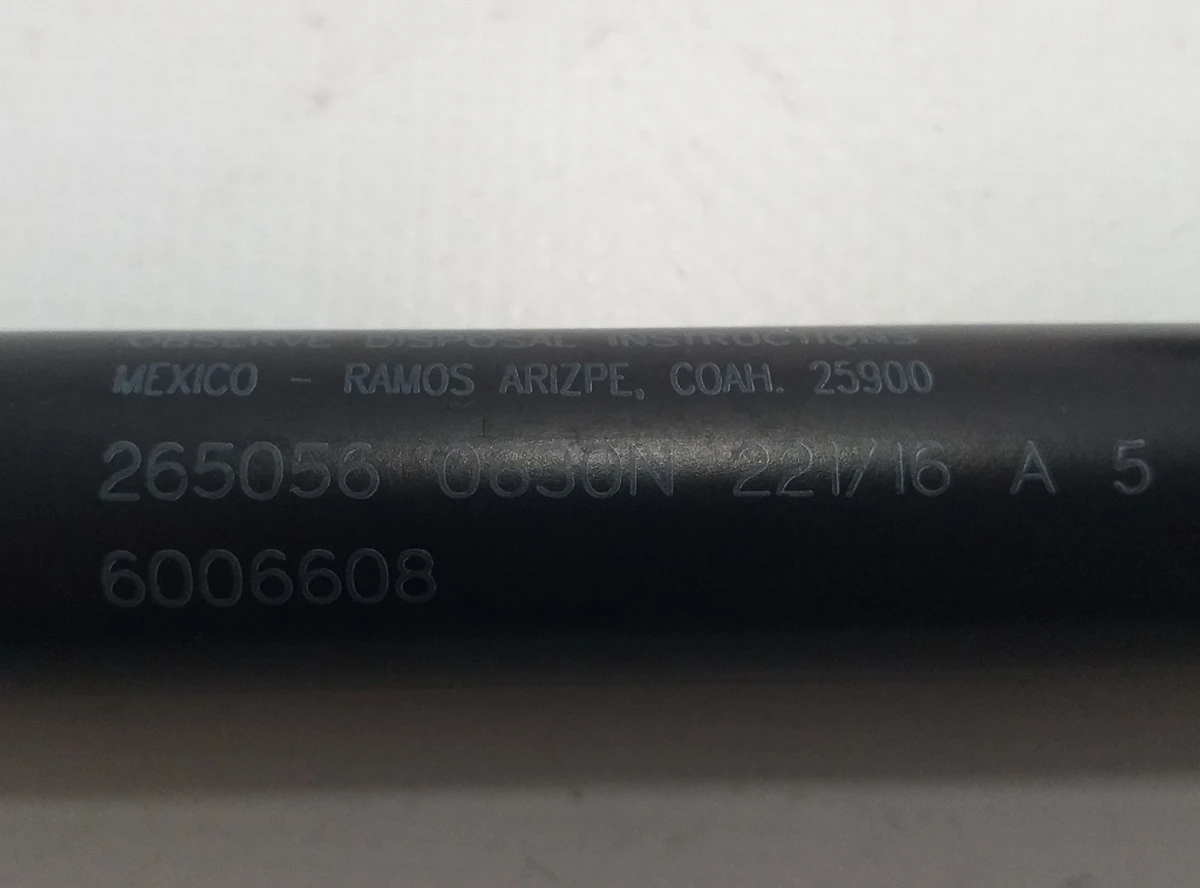 15 Амортизатор (упор газовий) кришки багажника лівий Tesla model S, model S REST 6006608-00-B