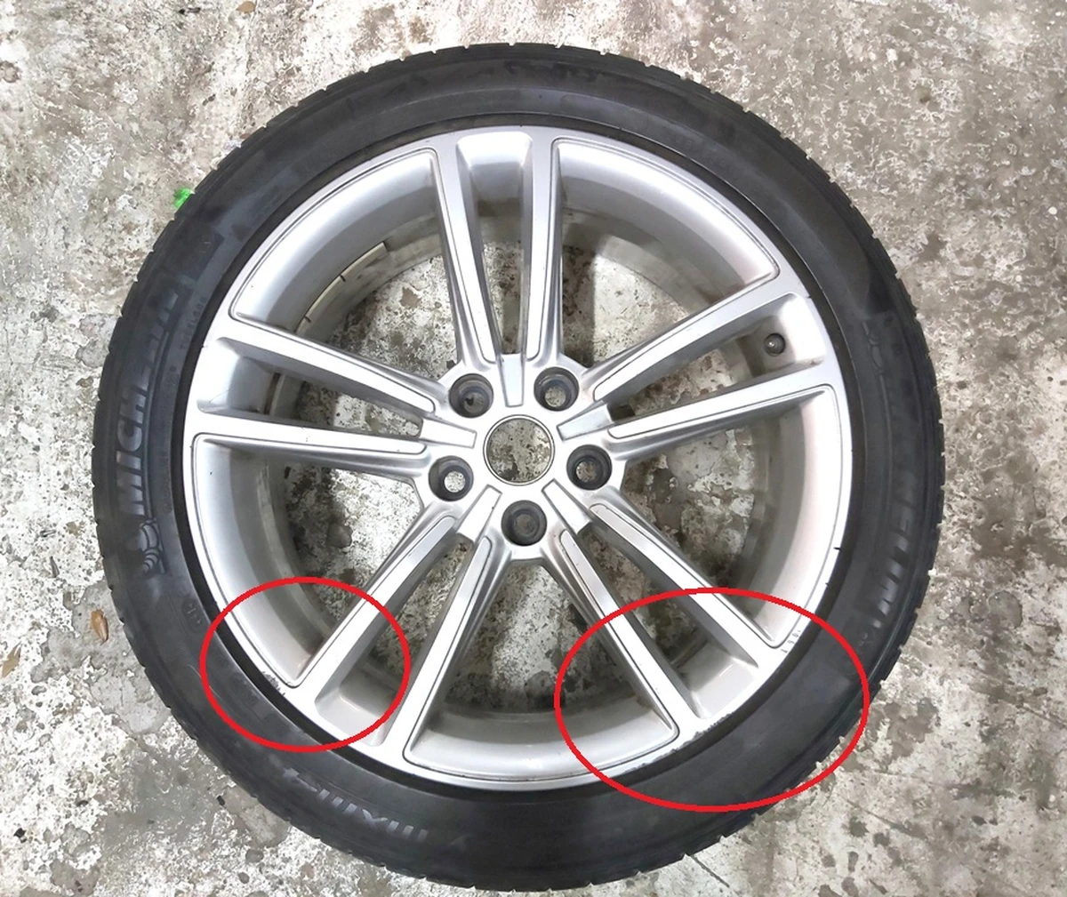 1 WHEEL, 19x8.0 - SILVER Tesla model S 1054040-00-B