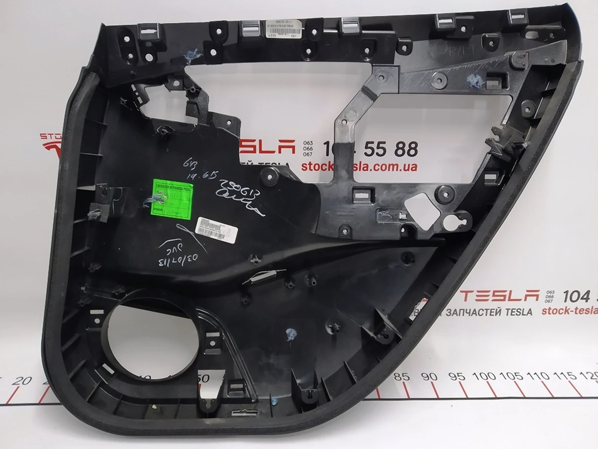 2 Map (skeleton) door rear left Tesla model S, model S REST 6006133-14-L