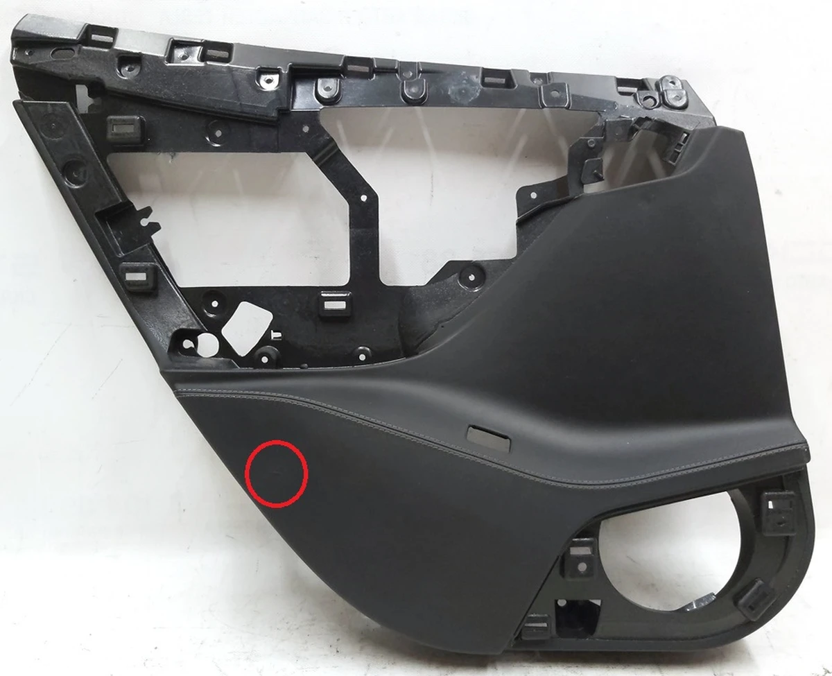 2 Карта (скелет) двері задньої лівої з пошкодженням Tesla model S, model S REST 6006133-14-L