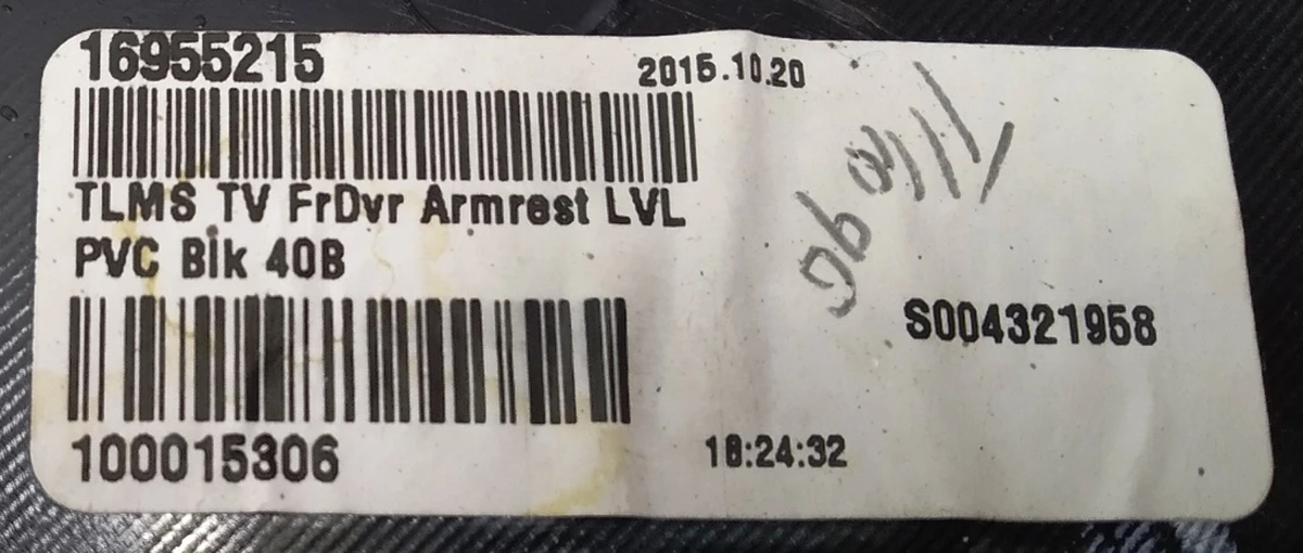 35 Door card pocket, front left PVC BLK 40B (fine-grain leather, without additional lighting) Tesla model S, model S REST 1002960-01-J