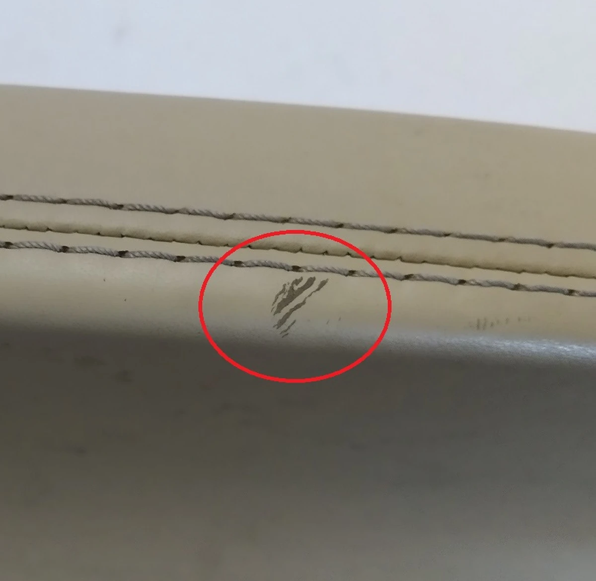 35 Front left door card pocket NGML (smooth leather, illuminated) (damaged) Tesla model S, model S REST 1002960-02-J