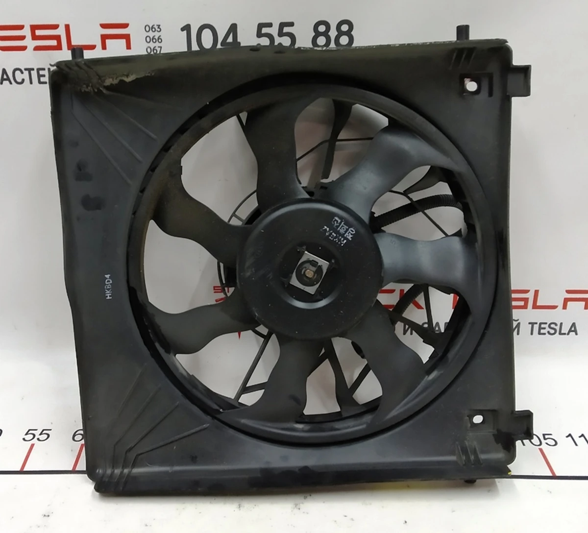 5 Вентилятор кондиціонера лівий у зборі (з пошкодженнями) Tesla model S, model S REST