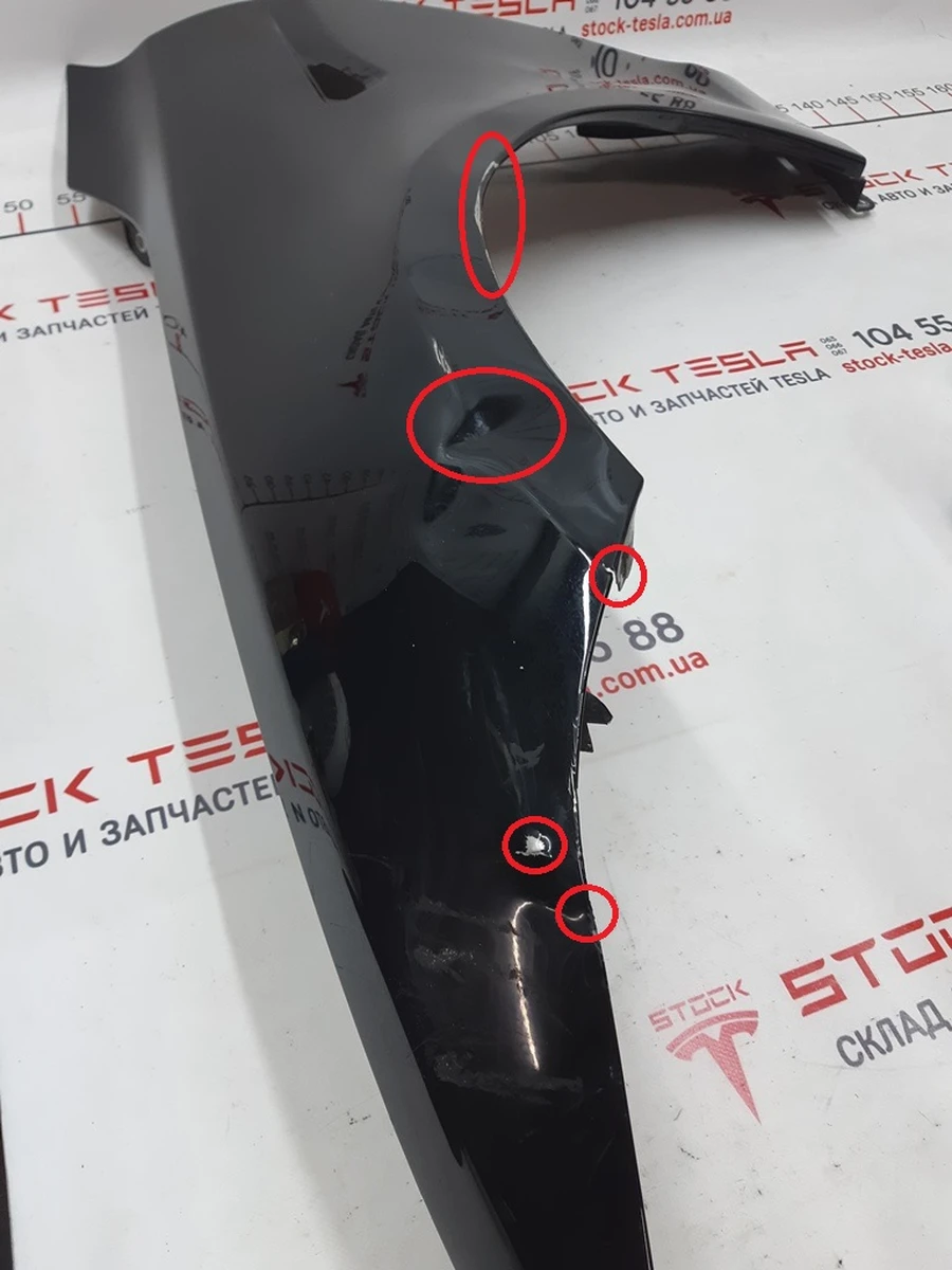 1 Крыло переднее левое PBSB с повреждением Tesla model S, model S REST 6008022-01-D