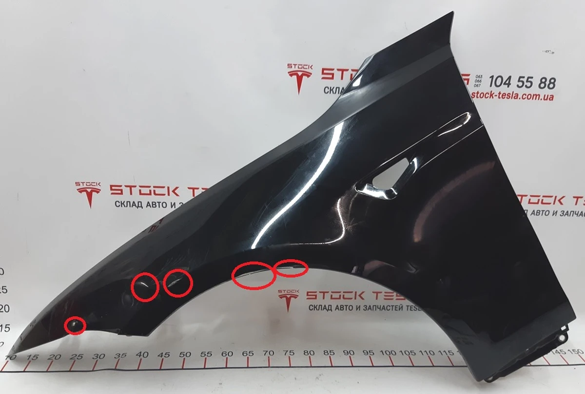 1 Крыло переднее левое PBSB с повреждением Tesla model S, model S REST 6008022-01-D