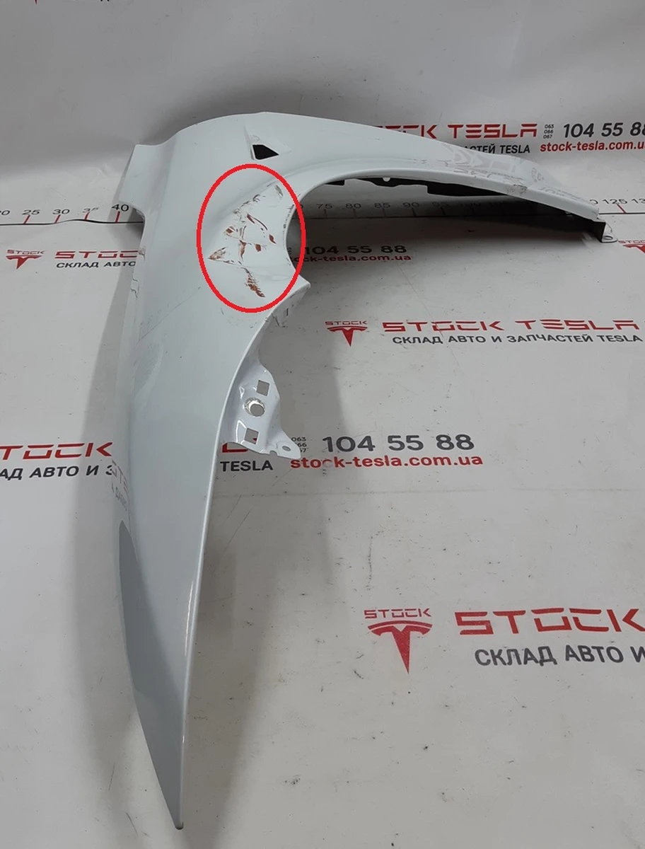 2 Крыло переднее левое PPSW с повреждением Tesla model S, model S REST 6008022-11-D