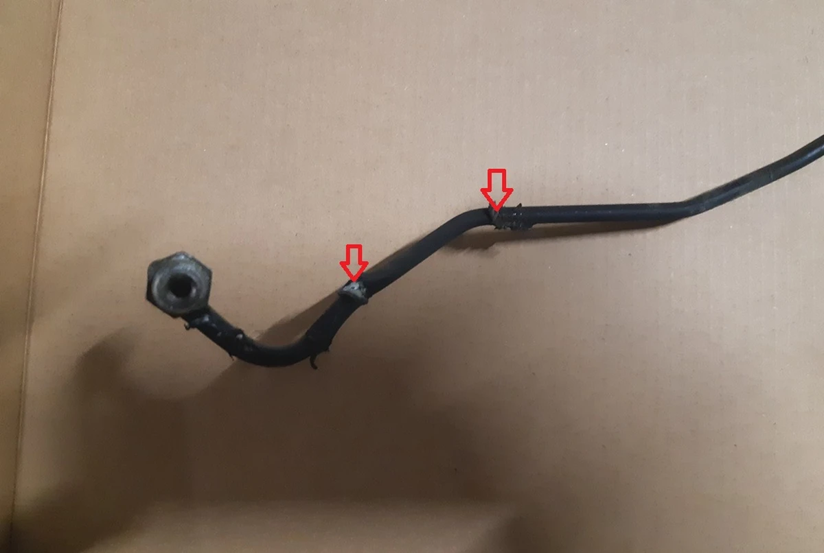 3 2 TUBE BUNDLE - JBLOCK TO RR with damage Tesla model S REST 6008136-00-H